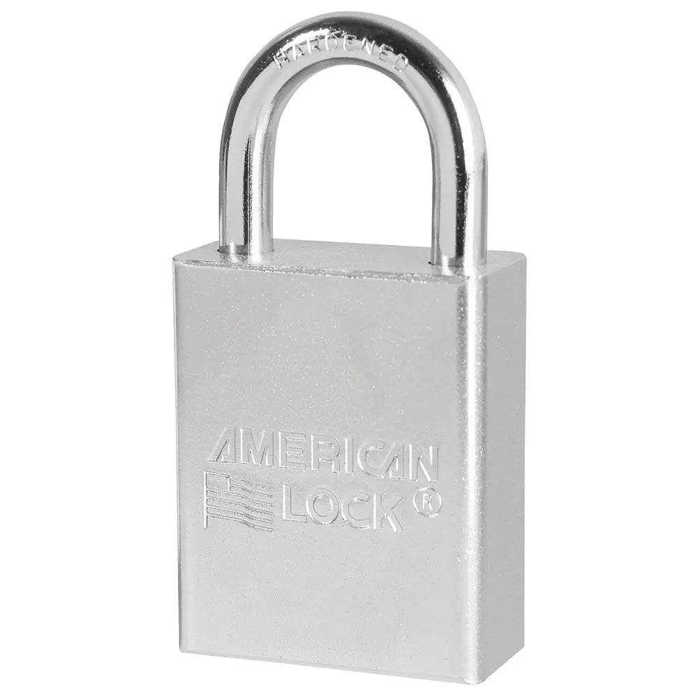 American Lock A5100KA 57644 Solid Steel Padlock 1-1/2" Body, 1" Tall 1/4 Diameter Shackle, Keyed Alike