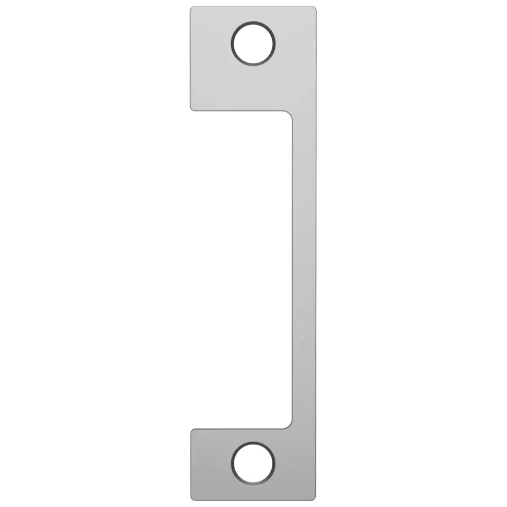 HES ND 630 Faceplate Only, 1006 Series, 4-7/8" x 1-1/4", Use with Mortise Locks with 1" Deadbolt, Satin Stainless Steel