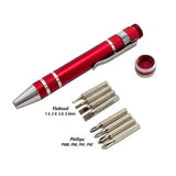 Lucky Line U12270 Precision Pen Screwdriver Red 1 Pack