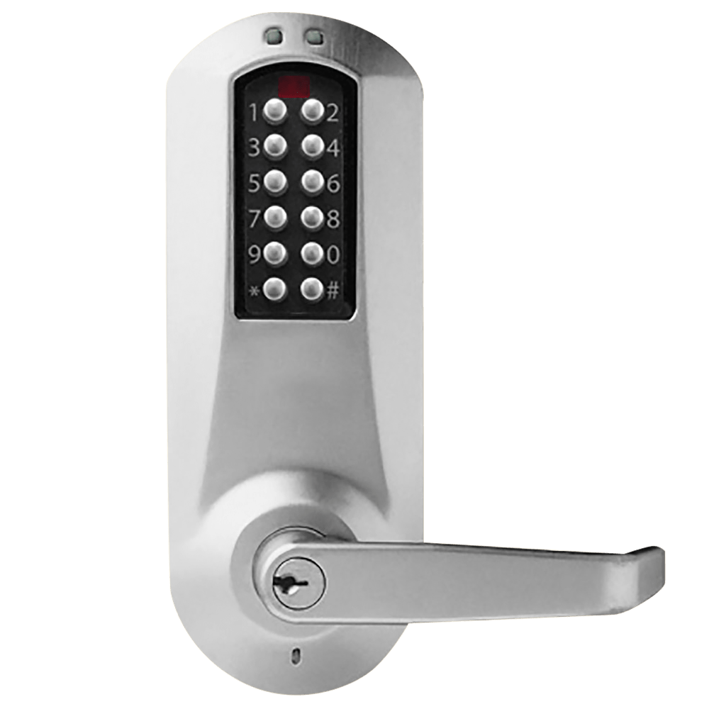 DormaKaba E5231XSWL-626-41 E-Plex 5200 Cylindrical Lock, 3,000 Access Codes, 30,000 Audit Events, KIL, Schlage C Keyway, 2-3/4" Backset, 1/2" Throw, Satin Chrome