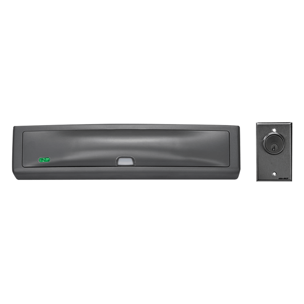 Securitron DEM680E-CA30S BSP Delayed Egress EcoMag Maglock, 1200 lbs. Holding Force, Magnetic Bond Sensor with Door Position Switch, 12/24VDC, California-Required 30 Second Timings, Black Suede Powder Coat Finish