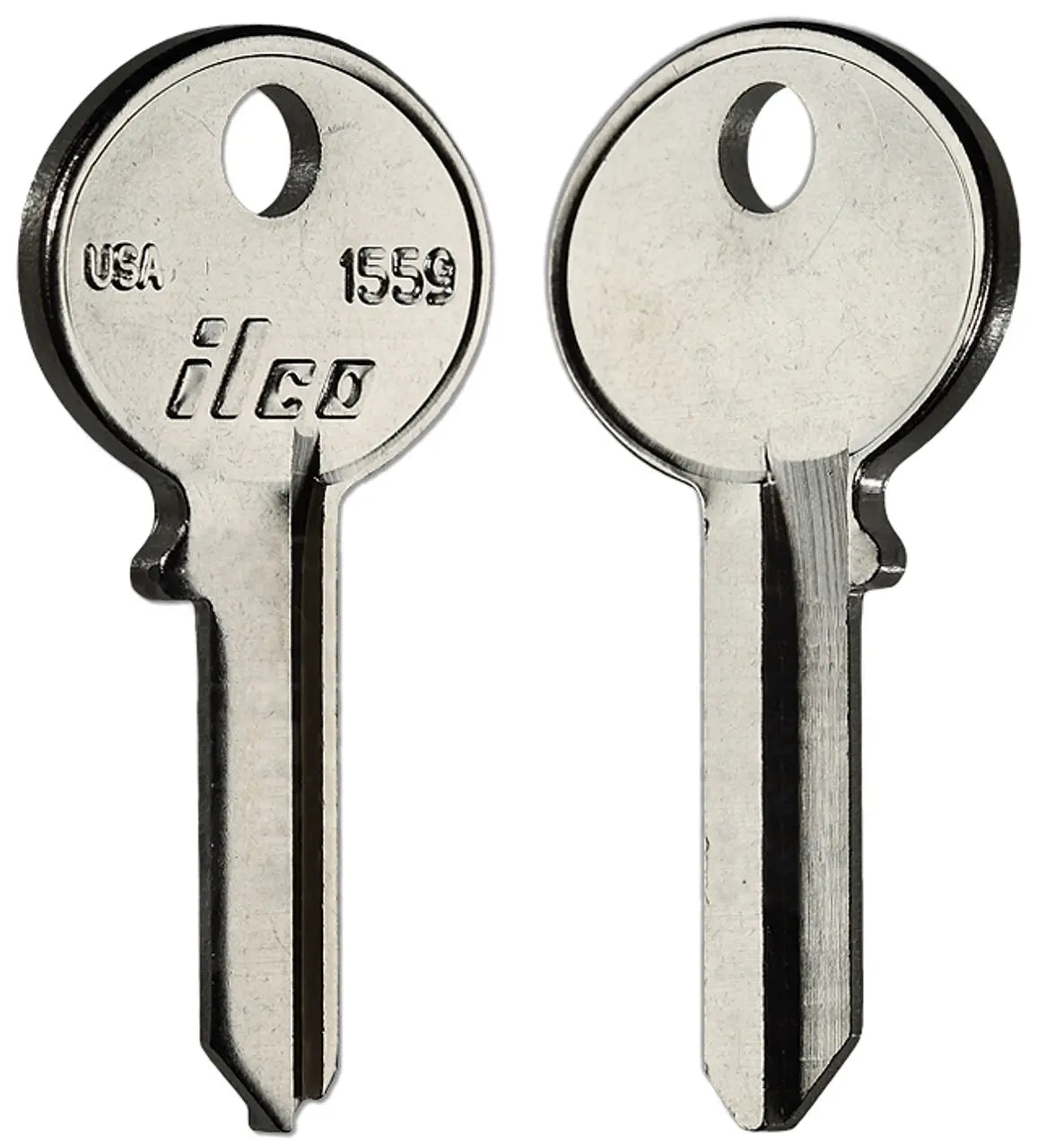 Kaba Ilco 1559 Security Mailbox Key Blank – Nickel-Plated Brass, XL Lock Keyway
