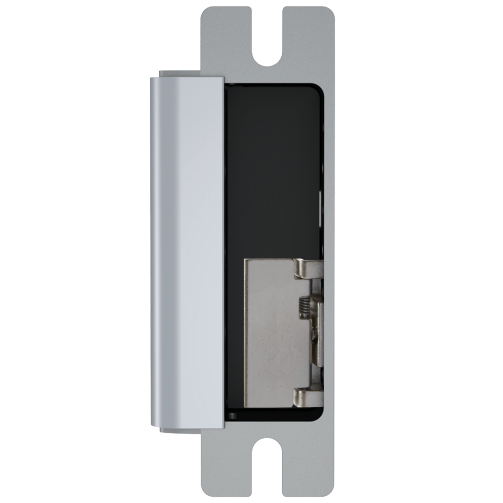 HES 1600-629-LM Grade 1 Electric Strike, For Cylindrical or Mortise Latchbolt and Deadbolt Locks, Auto-Sensing 12/24 VDC, Field Selectable Fail Safe/Fail Secure, Body Only, Lock Monitor, Bright Stainless Steel