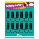 Lucky Line 47012 Secure-A-Key for Wide 2-1/4" Belts Slip On 12 Per Card