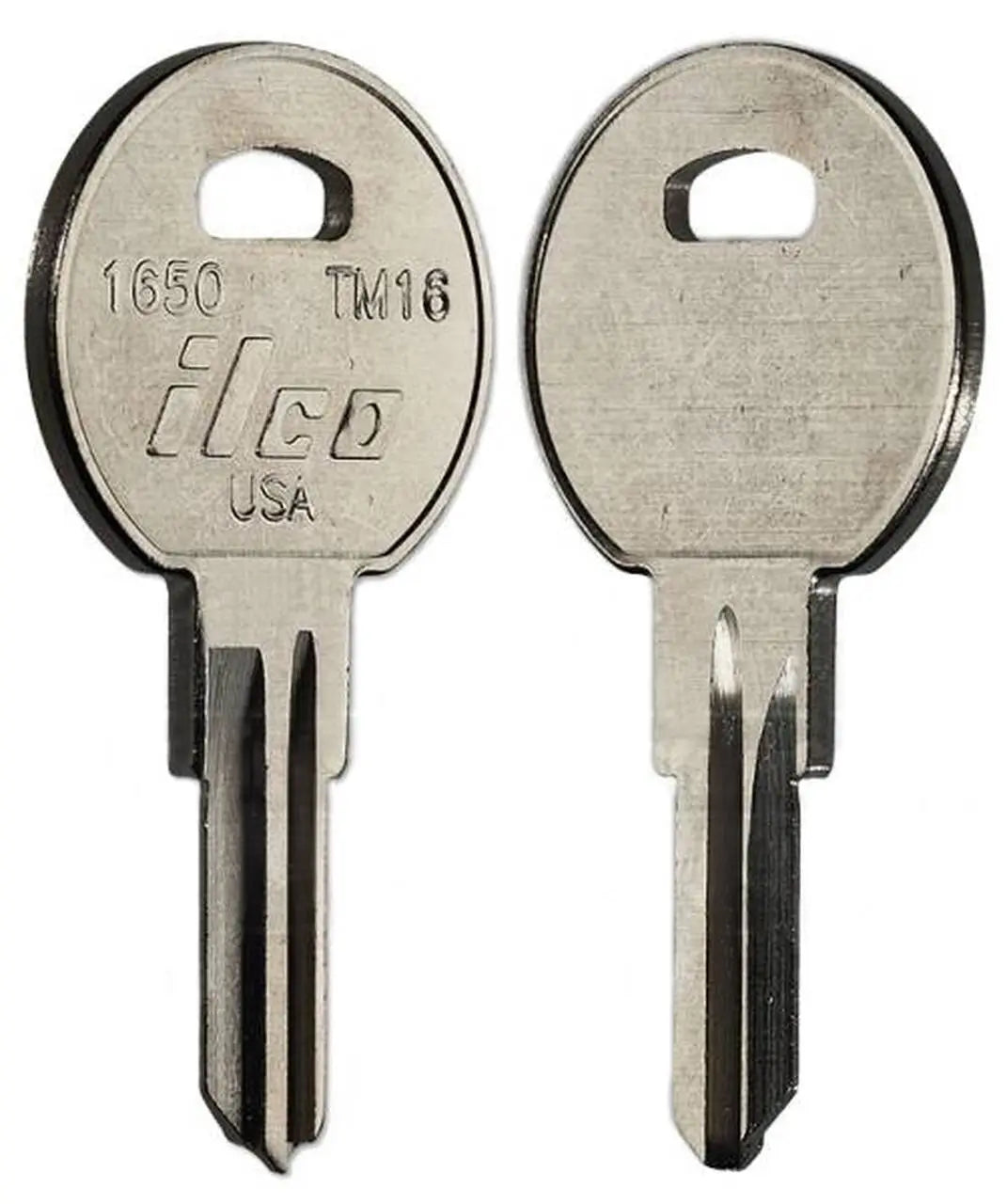 Kaba Ilco 1650 Trimark TM16 Key Blank 5-Pin, Nickel-Plated Brass, KS800
