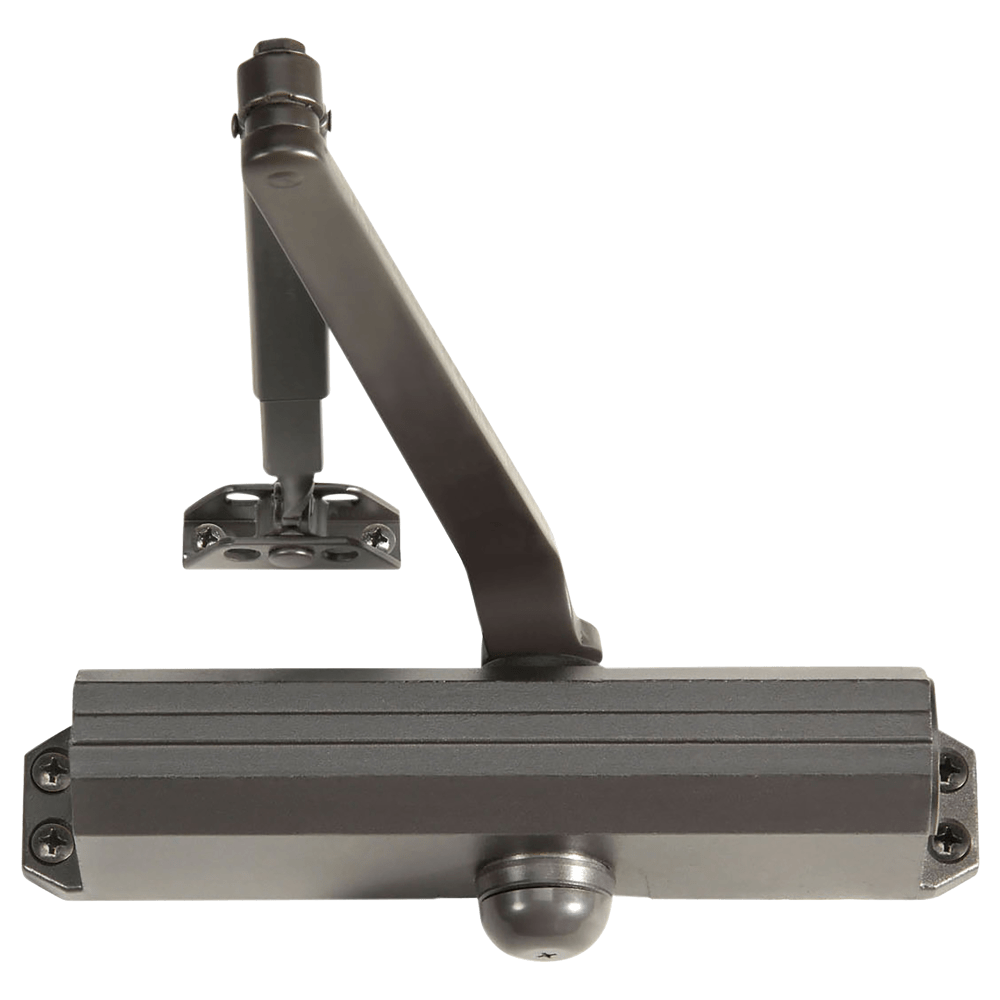 Norton 1601 694 Grade 1 Tri Mount Surface Closer, Pull Side, Regular, 180 Deg. Swing, Adjustable Size 1-6, Medium Bronze Painted Finish, Non-Handed