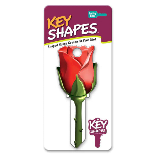 Lucky Line B107S  Rose KeyShapes Blank,  Schlage  SC1