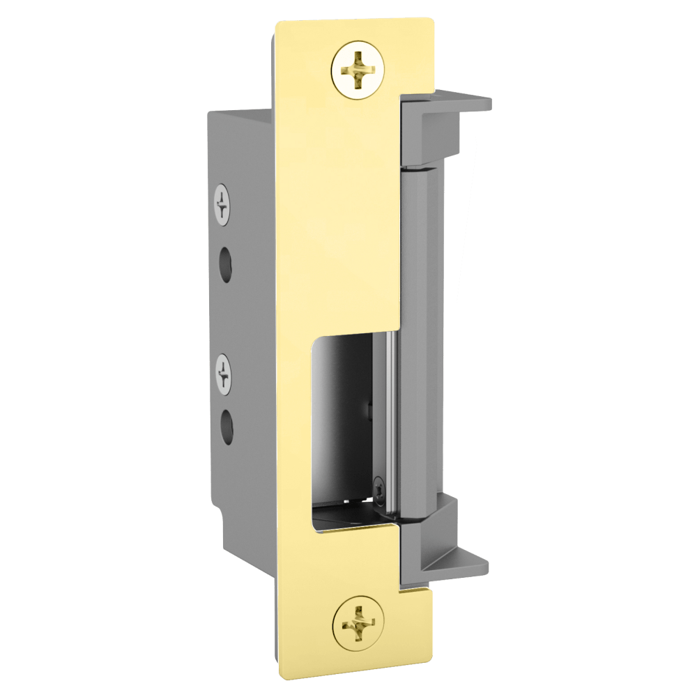 HES 4500C-605 Grade 1 Electric Strike, Fail Safe/Fail Secure, 12/24 VDC, Low Profile, Fire Rated, Bright Brass