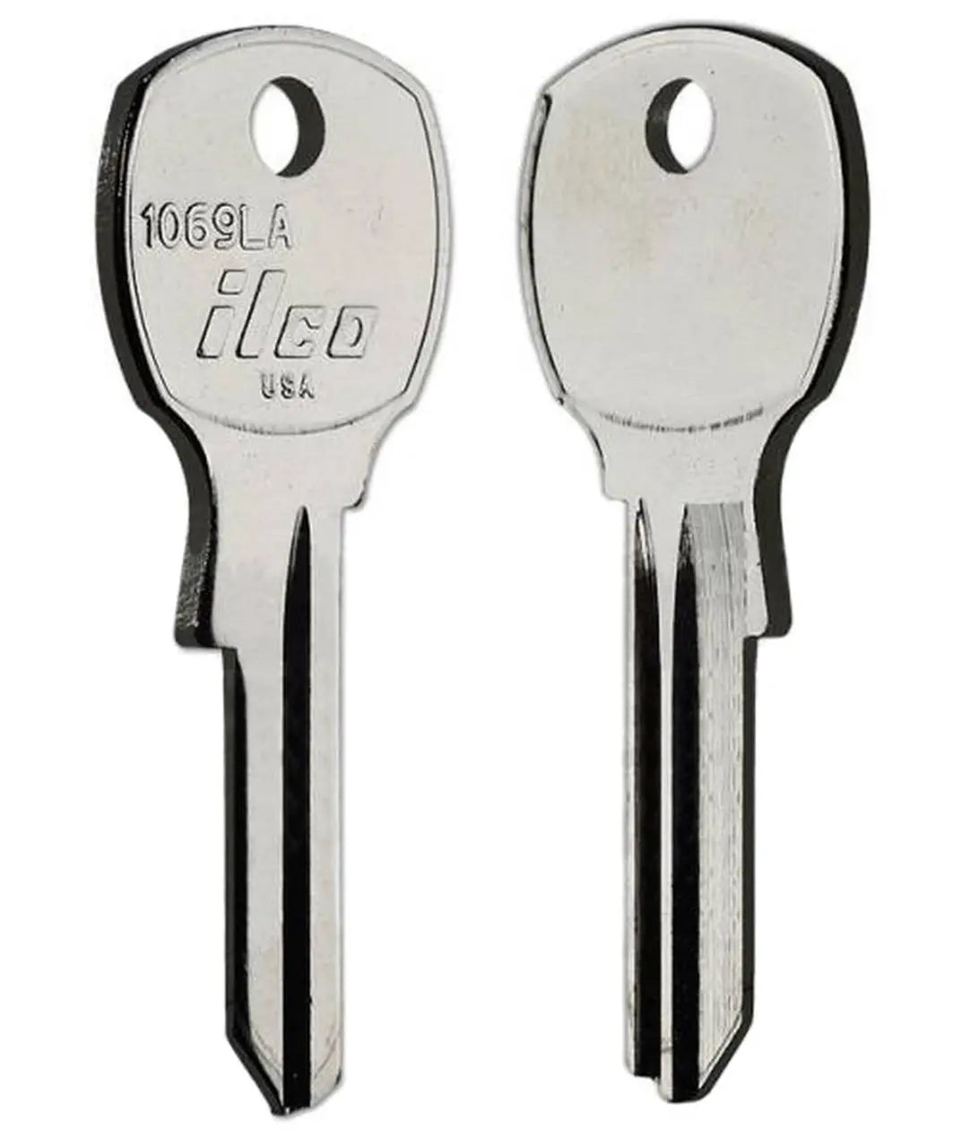 Kaba Ilco 1069LA Key Blank – National Keyway, 5-Pin, Nickel-Plated Brass