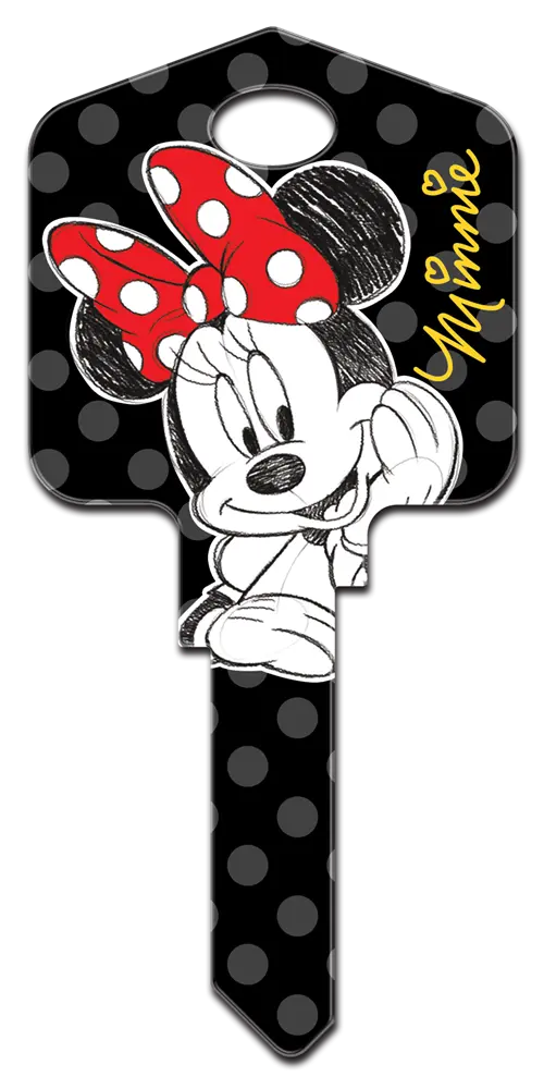 SC1-D83 Disney Minnie Mouse House Key Blank Schlage Keyway