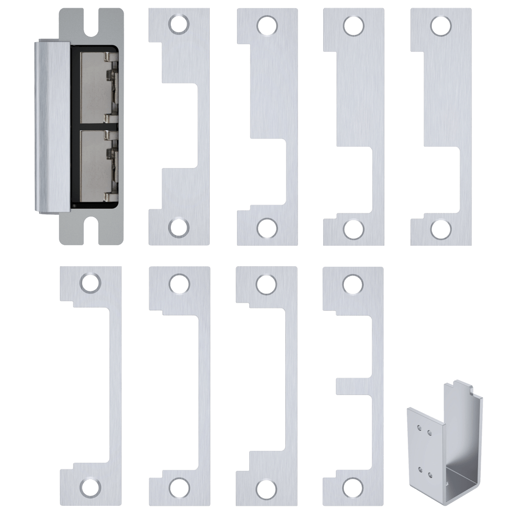 HES 1600-CS-630-DLMS Grade 1 Electric Strike, For Cylindrical or Mortise Latchbolt and Deadbolt Locks, Auto-Sensing 12/24 VDC, Field Selectable Fail Safe/Fail Secure, Includes 1J, 1K, 1KD, 1KM, 1N, 1ND, 1NM, 1NTD Options, Dual Lock Monitor, Strike Monitor