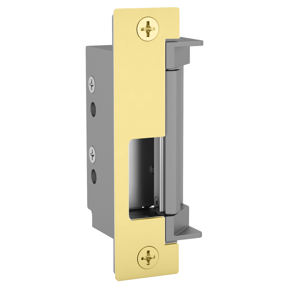 HES 4500C-606-LBM Grade 1 Electric Strike, Fail Safe/Fail Secure, 12/24 VDC, Low Profile, Fire Rated, Latchbolt Monitor, Satin Brass