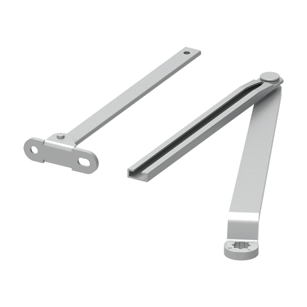 LCN 1450-3077/62A 689 1450 Series Regular Arm with 62A Auxiliary Shoe, Aluminum Painted Finish