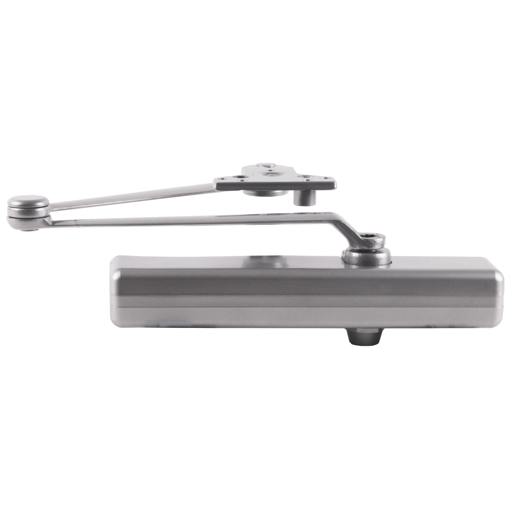 LCN 1461-CUSH 689 Grade 1 Parallel Arm Surface Closer, Push Side, Parallel Arm Heavy Duty, Dead Stop, Slim Plastic Cover, 100 Deg. Swing, Cush Arm, Aluminum Painted Finish, Non-Handed