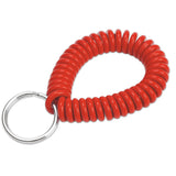 Lucky Line 41070 Wrist Coil with Ring Red 10 Per Pack