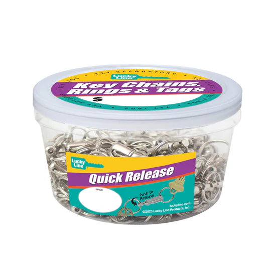 Lucky Line 70725 Quick Release Nickel-Plated 75 Per Jar