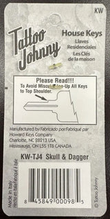KW-TJ4 Tattoo Johnny Keys Kwikset Skull & Dagger