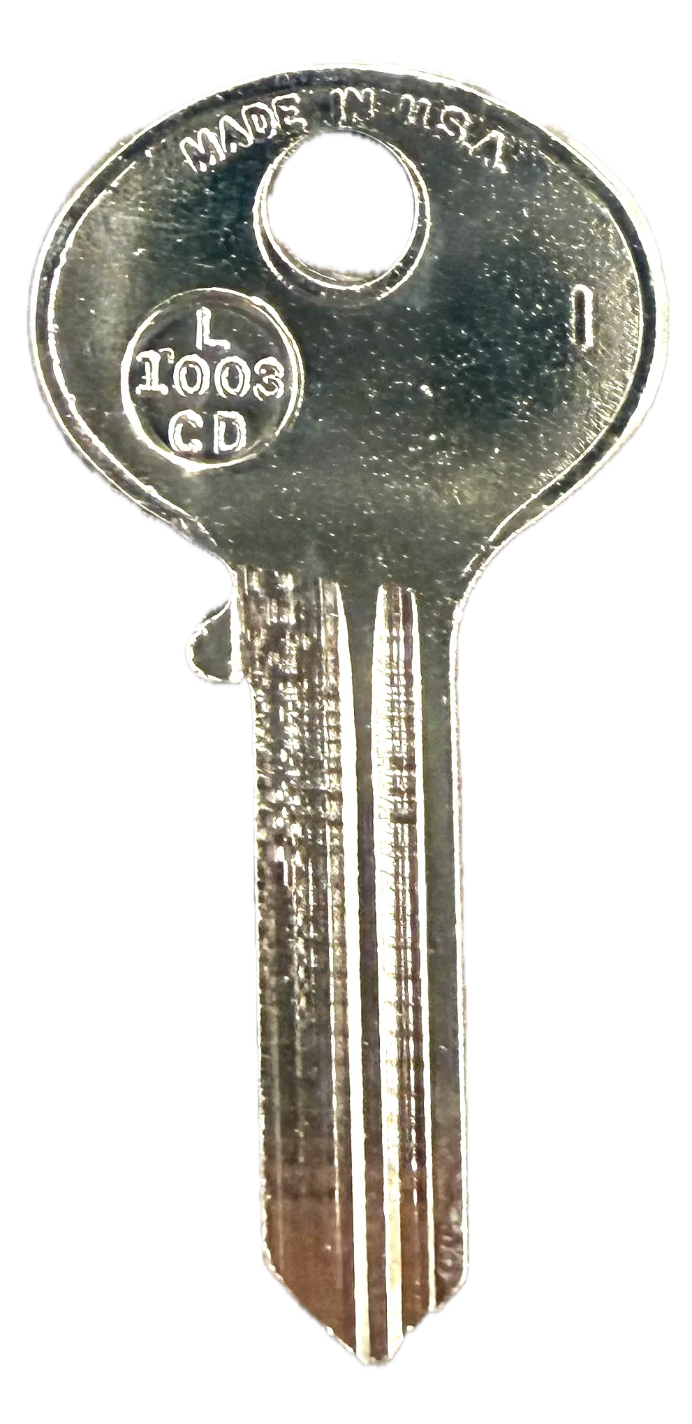 Kaba Ilco L1003CD Corbin Key Blank – Nickel-Plated Brass, 6-Pin