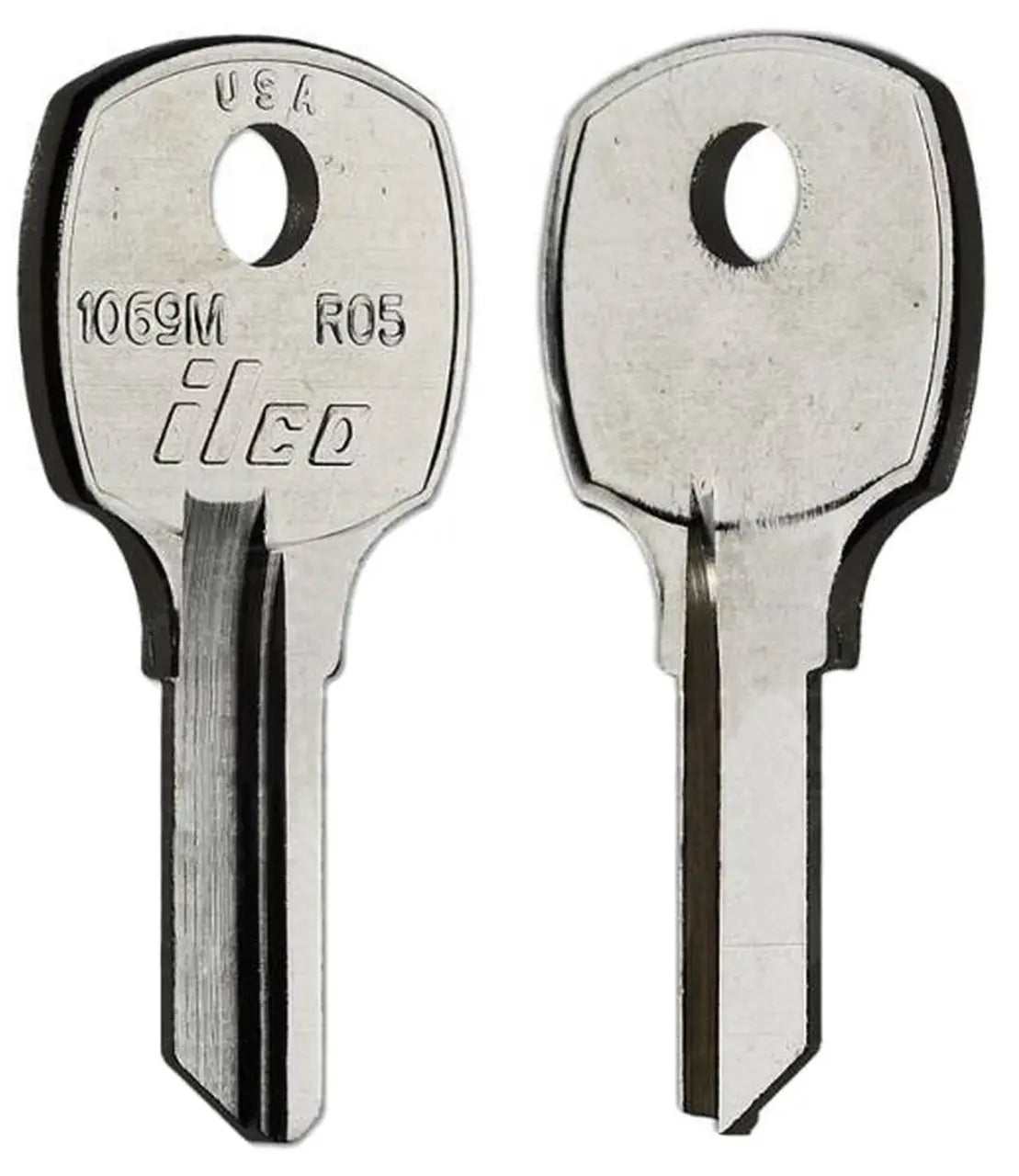 Kaba Ilco 1069M RO5 National Cabinet Key Blank – Nickel-Plated Brass, 6-Disc