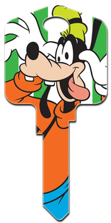 SC1-D85 Disney Goofy House Key Blank, Schlage Keyway