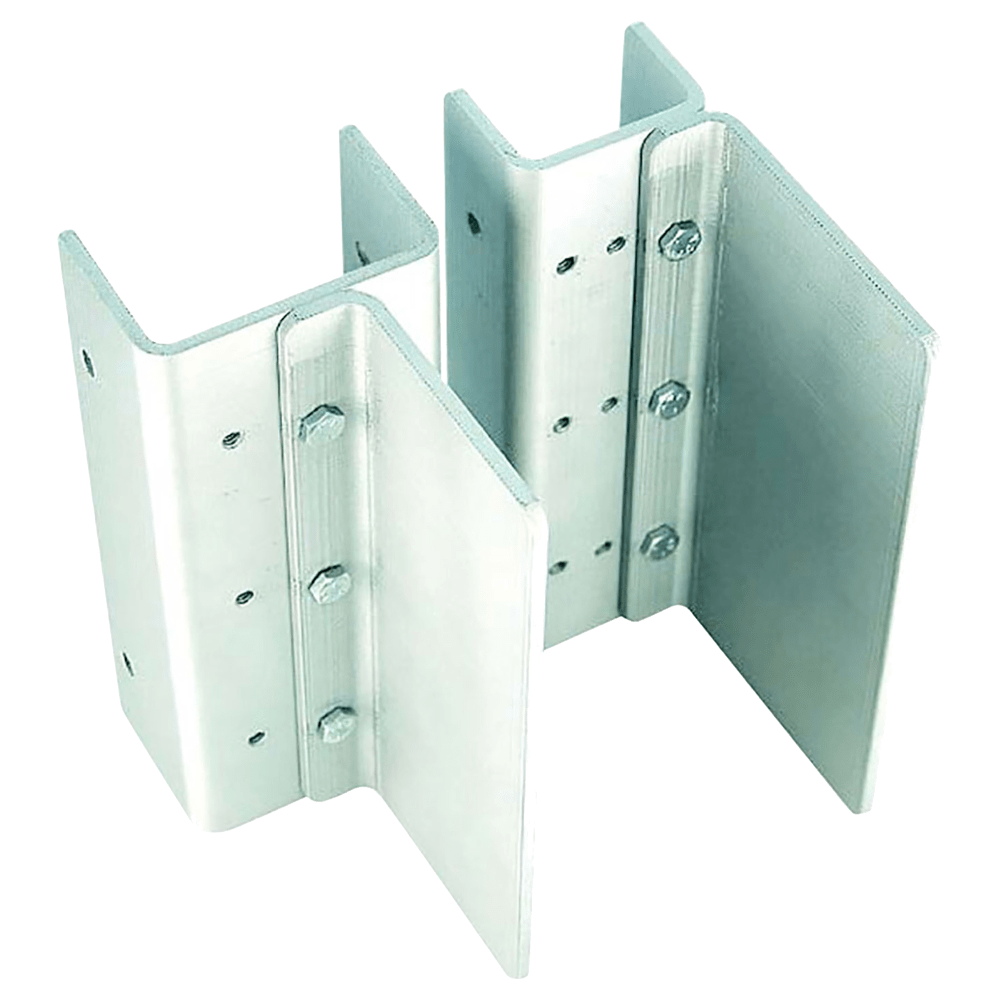 Securitron FMK-SL Flex-Mount Bracket Kit, for Gate Lock, Slide Gate Type, Zinc Plated