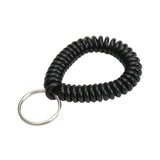 Lucky Line 41020 Wrist Coil with Ring Black 10 Per Pack