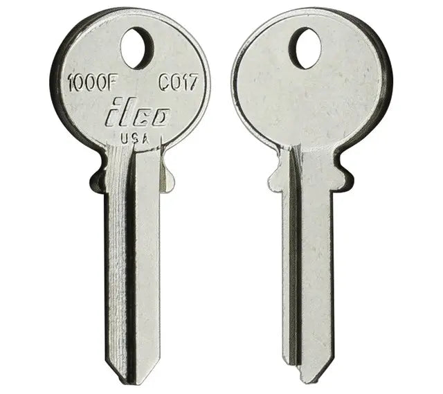 Kaba Ilco 1000F Corbin Key Blank – CO17, 6-Pin, Nickel-Plated Brass