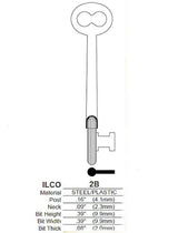 Kaba Ilco 2B Bit Key Blank