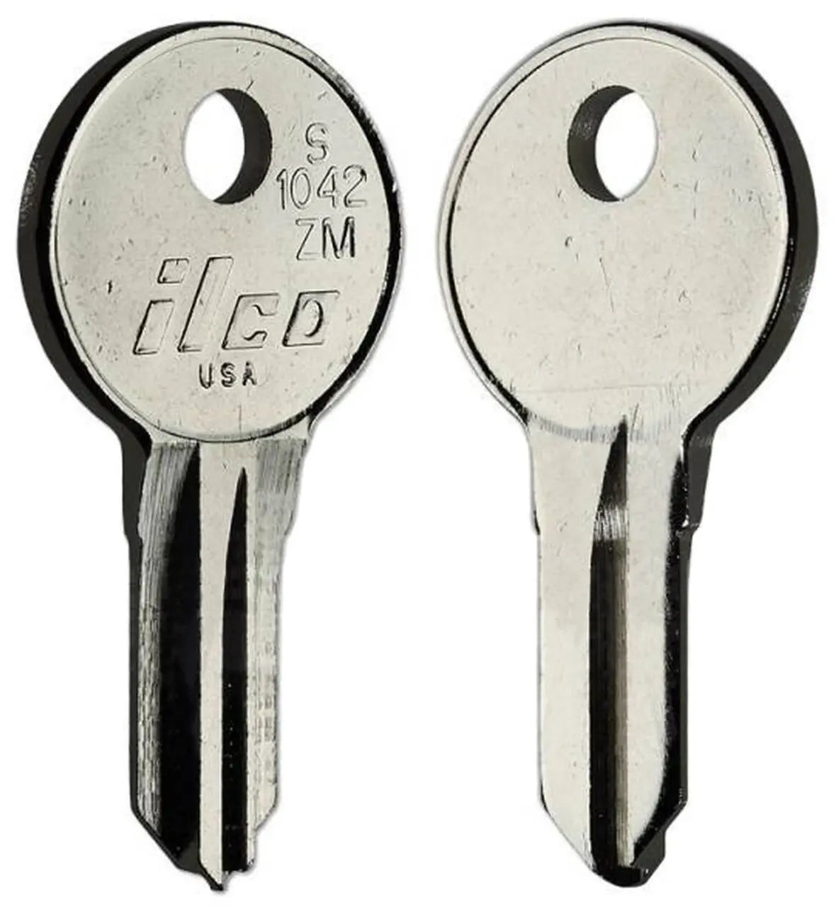 Kaba Ilco S1042ZM Key Blank – Illinois Keyway, Nickel-Plated Brass