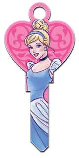 KW-D114 Disney Keys Kwikset CINDERELLA HEART - SHAPE!