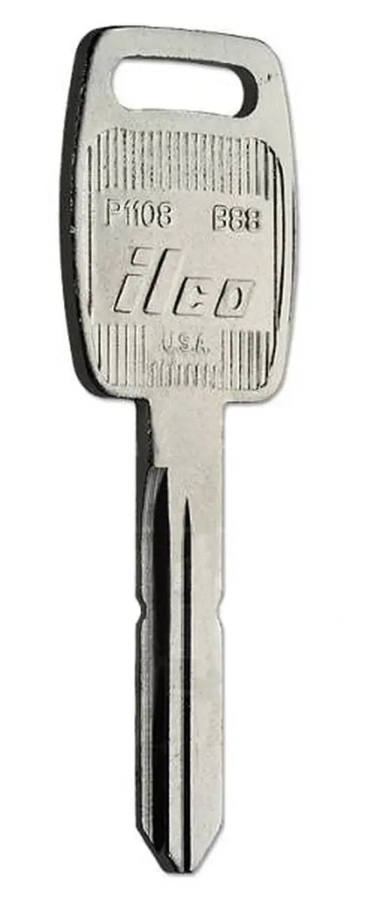 Kaba Ilco P1108 Automotive Key Blank – GM/Saturn Nickel-Plated Brass (B88)