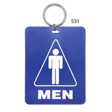 Lucky Line 53100 Mens Restroom Tag 10 Per Pack