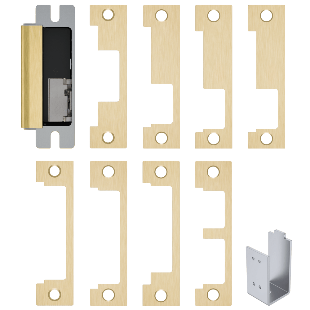 HES 1600-CS-606-LMS Grade 1 Electric Strike, For Cylindrical or Mortise Latchbolt and Deadbolt Locks, Auto-Sensing 12/24 VDC, Field Selectable Fail Safe/Fail Secure, Includes 1J, 1K, 1KD, 1KM, 1N, 1ND, 1NM, 1NTD Options, Lock Monitor, Strike Monitor, Sati