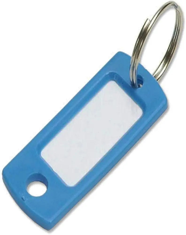 Lucky Line 16930 Key Tag with Ring Blue 50 Per Pack