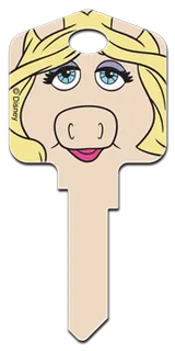 SC1-D22 Disney Keys Schlage Kermit and Miss Piggy
