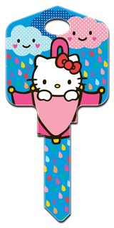 KW-SR9 Hello Kitty Keys Kwikset Rain or Shine