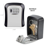 Lucky Line 65101 Wall-Mount Key Lock Box, 4-Digit Combination