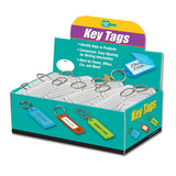 Lucky Line 90100 Large Key Tag with Ball Chain Clear 50 Per Box