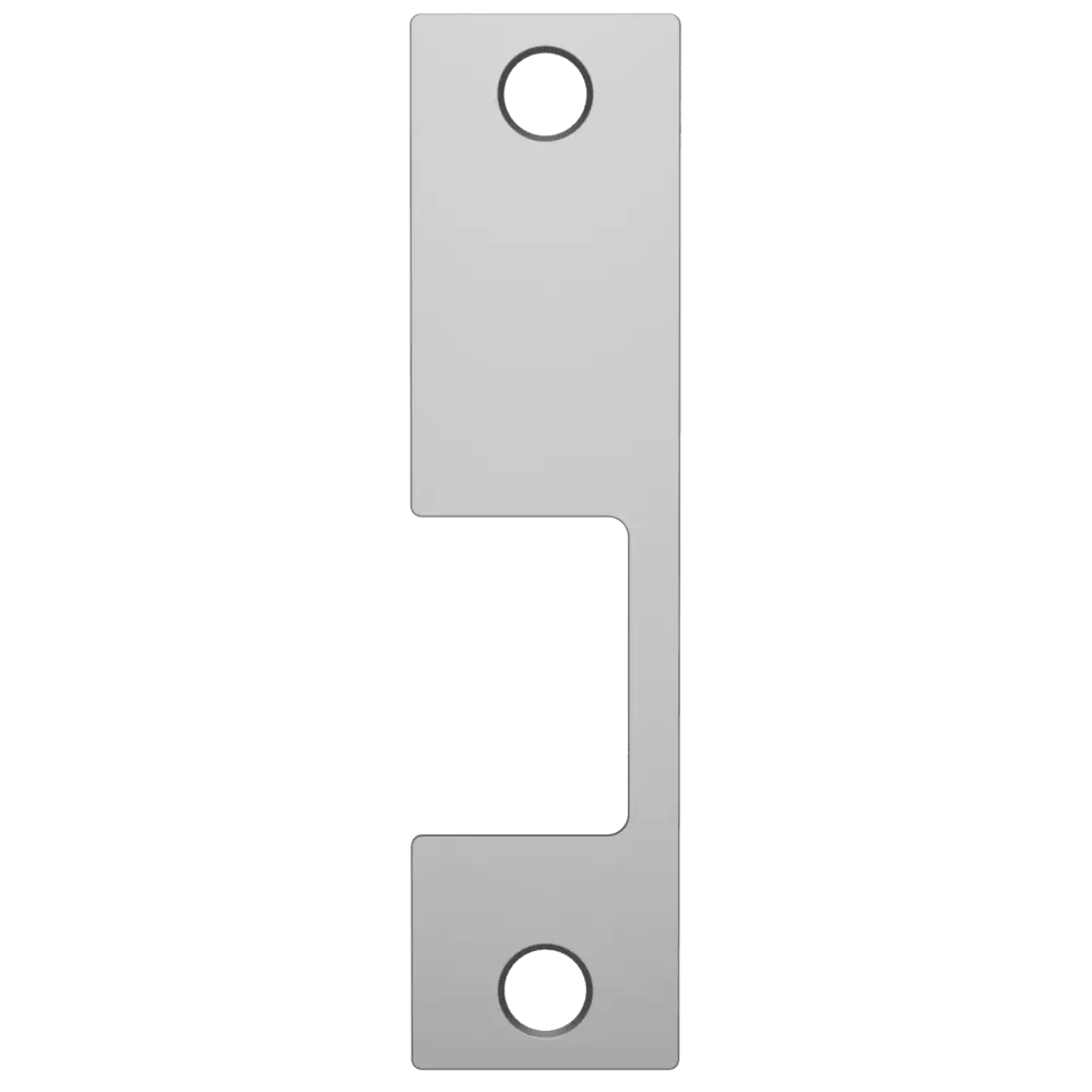 HES KM 630 Faceplate Only, 1006 Series, 4-7/8" x 1-1/4", Use with Mortise Locks, up to 3/4" Throw, Satin Stainless Steel
