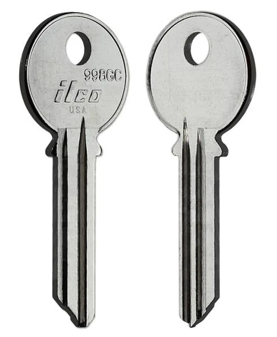 Kaba Ilco 998GC Key Blank – Yale GC Keyway, 6-Pin, Nickel-Plated Brass