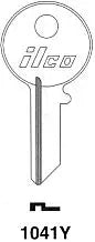 Kaba Ilco 1041Y Key Blank – Chicago KP1 Keyway (CG17), Nickel-Plated Brass, 50-Pack