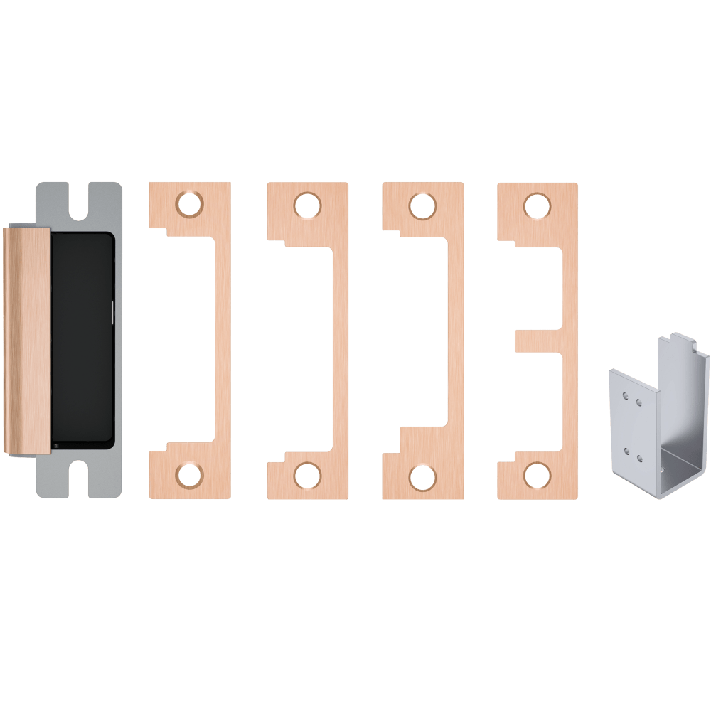 HES 1600-CDB-612 Grade 1 Electric Strike, For Cylindrical or Mortise Latchbolt and Deadbolt Locks, Auto-Sensing 12/24 VDC, Field Selectable Fail Safe/Fail Secure, Includes 1N, 1ND, 1NM, 1NTD Options, Satin Bronze
