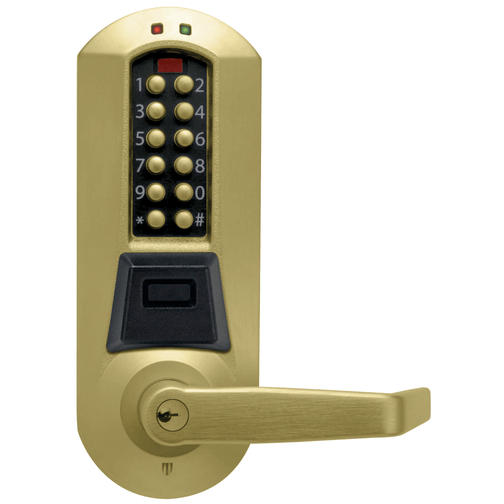 DormaKaba E5731XSWL-606-41 E-Plex 5700 Cylindrical Prox Lock, 3,000 Access Codes, 30,000 Audit Events, KIL, Schlage C Keyway, 2-3/4" Backset, 1/2" Throw, Satin Brass