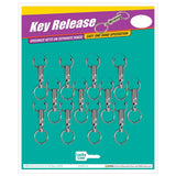 Lucky Line 70712 Quick Release Nickel-Plated 12 Per Card
