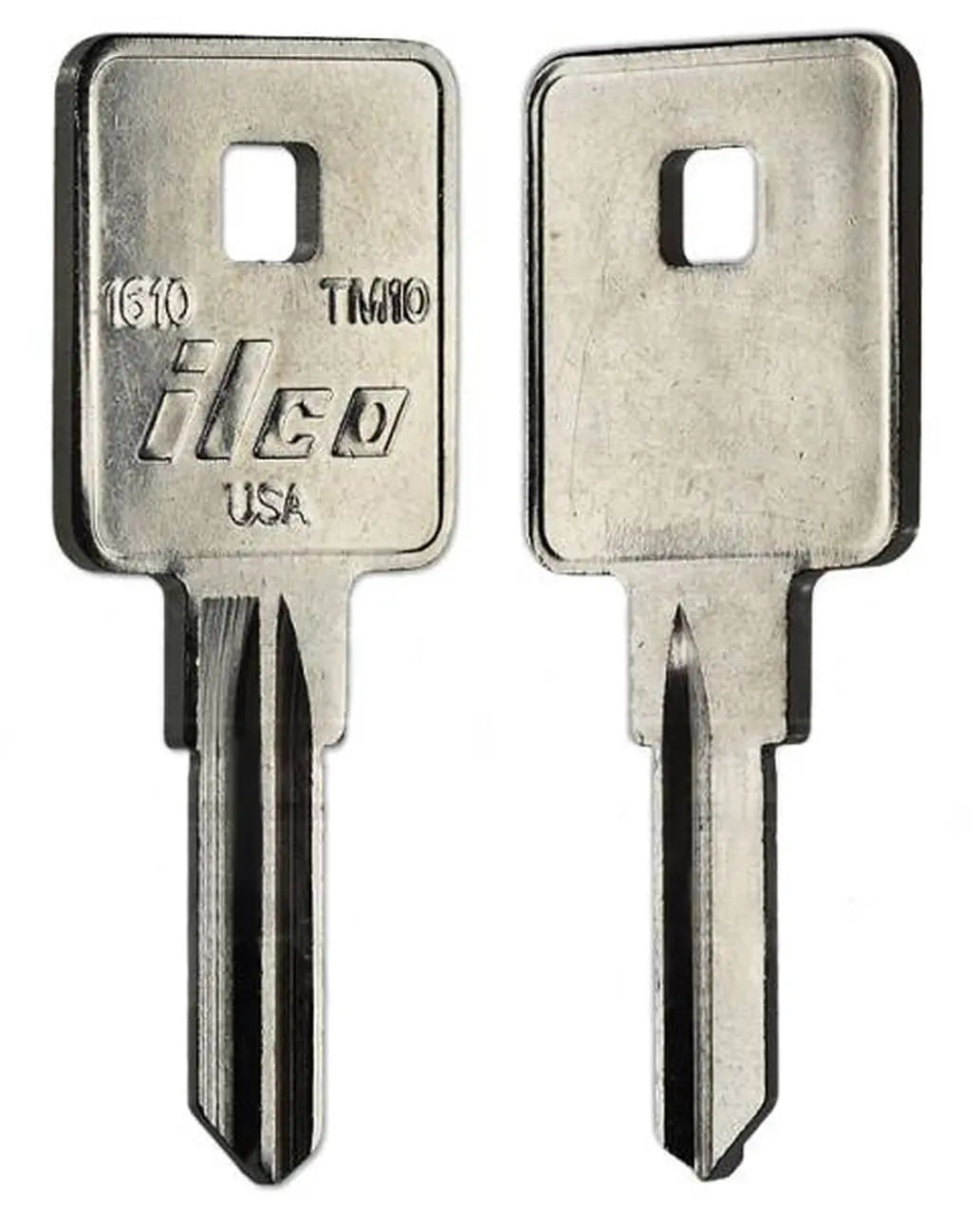 Kaba Ilco 1610 / TM10 Trimark Key Blank – Nickel-Plated Brass, 6-Pin, RV & Toolbox