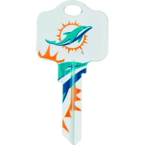 Kaba Ilco KW1-NFL-DOLPHINS Miami Dolphins Football House Key Blank KW Keyway