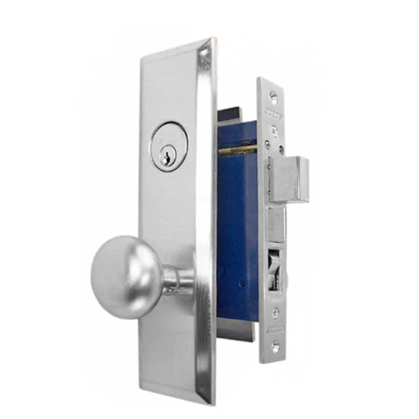 Marks USA 114A/26D Metro Mortise Lock, Apartment Entry, 2-1/2", SC1, Satin Chrome