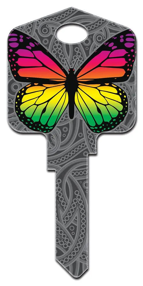 KW-KL9   KOOL KEYS COLLECTION Kwikset  RAINBOW BUTTERFLY