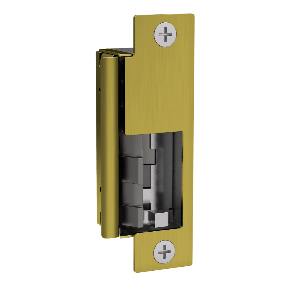 HES 8500-606 Fail Safe/Fail Secure, Body Only, 12/24VDC Electric Strike, Satin Brass Finish
