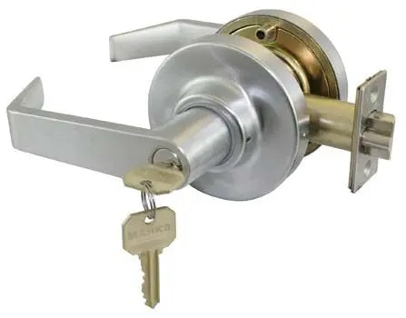 Marks USA 195F/26D Grade 1 Lock, Storeroom, American Lever, 2-3/4", SC1, Satin Chrome